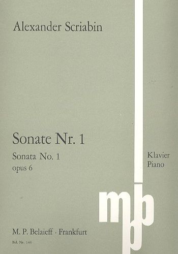 SONATE NR.1 OP.6  ピアノソナタ 第1番 ヘ短調 作品6  
