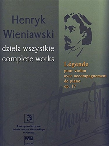 LEGENDE OP.17  伝説曲 作品17 批判校訂版（ヴァイオリン、ピアノ）  