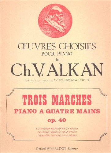 【処分品】TROIS MARCHES OP.40 NO.1  3つの行進曲　作品40 第1番（ピアノ1台4手連弾）  