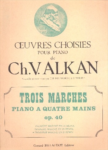 【処分品】TROIS MARCHES OP.40 NO.3  3つの行進曲　作品40　第3番（ピアノ1台4手連弾）  