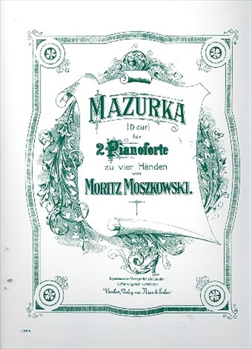【特価品】MAZURKA D-dur  マズルカ　ニ長調（ピアノ2台4手）  