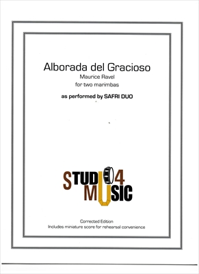 【特価品】ALBORADA DEL GRACIOSO  道化師の朝の歌（マリンバ二重奏）  