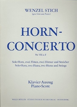 【特価品】KONZERT NR.7 F  ホルン協奏曲第７番　ヘ長調（ホルン、ピアノ）  
