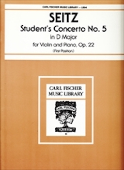 ★特価品★STUDENT'S CONCERTO NO.5  学生コンチェルト第５番　ニ長調　Op.22（ヴァイオリン、ピアノ）  