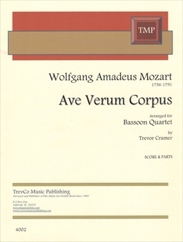 AVE VERUM CORPUS  アヴェヴェルムコルプス　KV618 (ファゴット四重奏）  