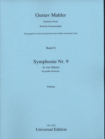 SYMPHONIE NR.9(KIRTISCHE  GESAMTASUSGABE)  交響曲第9番（マーラー協会批判校訂版）（大型スコア）  