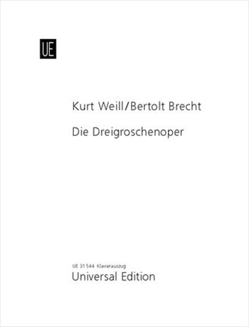 DREIGROSCHENOPER(G/E)  三文オペラ（ドイツ語＋英語）（ピアノ伴奏ヴォーカルスコア）  