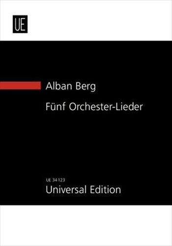5 ORCHESTER LIEDER(ALTENBERGLIEDER) OP.4  アルテンベルクの5つの歌曲　（小型スコア）  