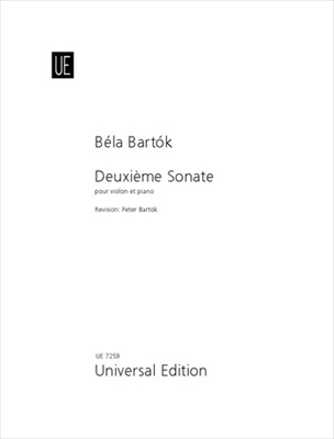 SONATE NO.2(EN 2 MOUVEMENT)  ヴァイオリンソナタ第2番（2楽章による）（ヴァイオリン、ピアノ）  