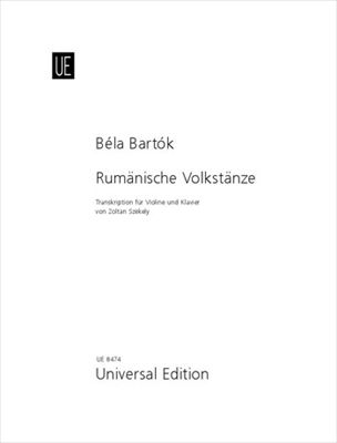RUMANISCHE VOLKSTANZE  ルーマニア民族舞曲(SZEKELY編)（ヴァイオリン、ピアノ）  