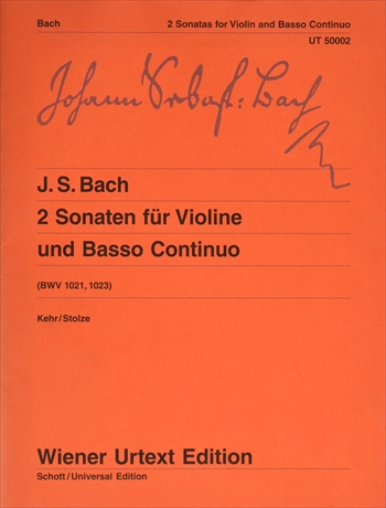 2 SONATEN BWV1021+1023  2つのヴァイオリンソナタ　BWV1021,1023（ウィーン原典版）  