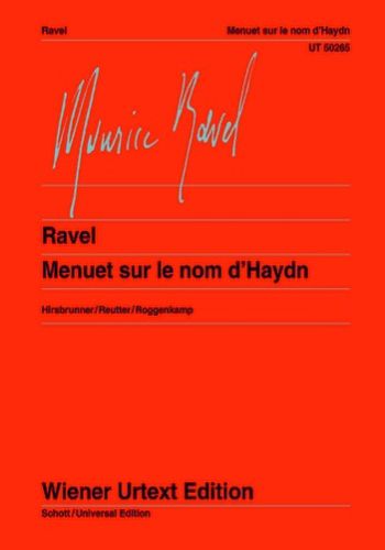 MENUET SUR LE NOM D'HAYDN  ハイドンの名によるメヌエット（ウィーン原典版）  