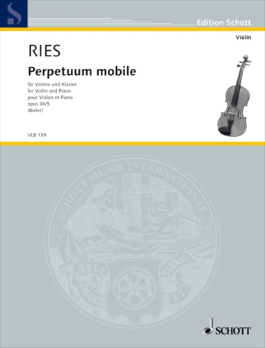 【特価品】PERPETUUM MOBILE OP.34-5  常動曲　（ヴァイオリン、ピアノ）  