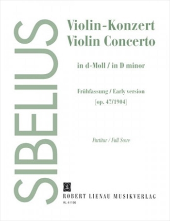 VIOLINKONZERT d Op.47 (FRUEHFASSUNG 1904)  ヴァイオリン協奏曲 ニ短調 作品47 (1904年 初稿版)（大型スコア）  